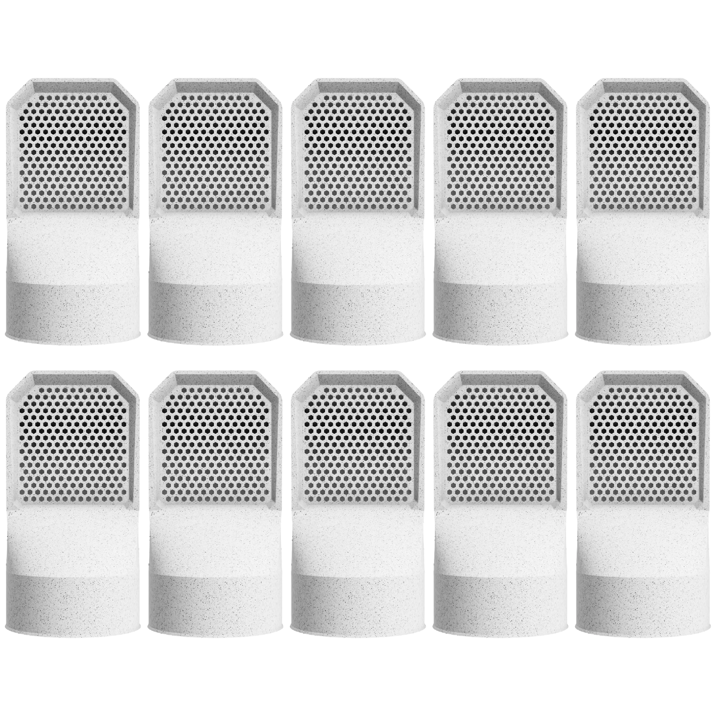 Lot de 10 aérateurs de vide sanitaire Ø100 mm coloris Marbre - 3DMatch
