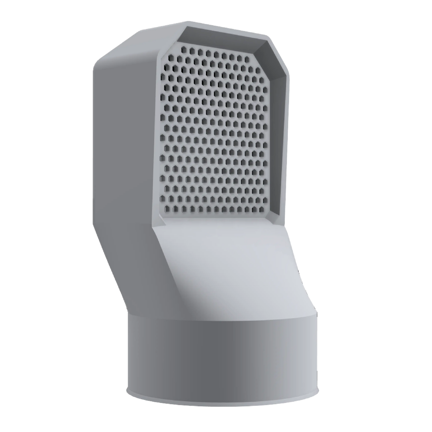 Grille d'aération grise pour vide sanitaire Ø 100 mm
