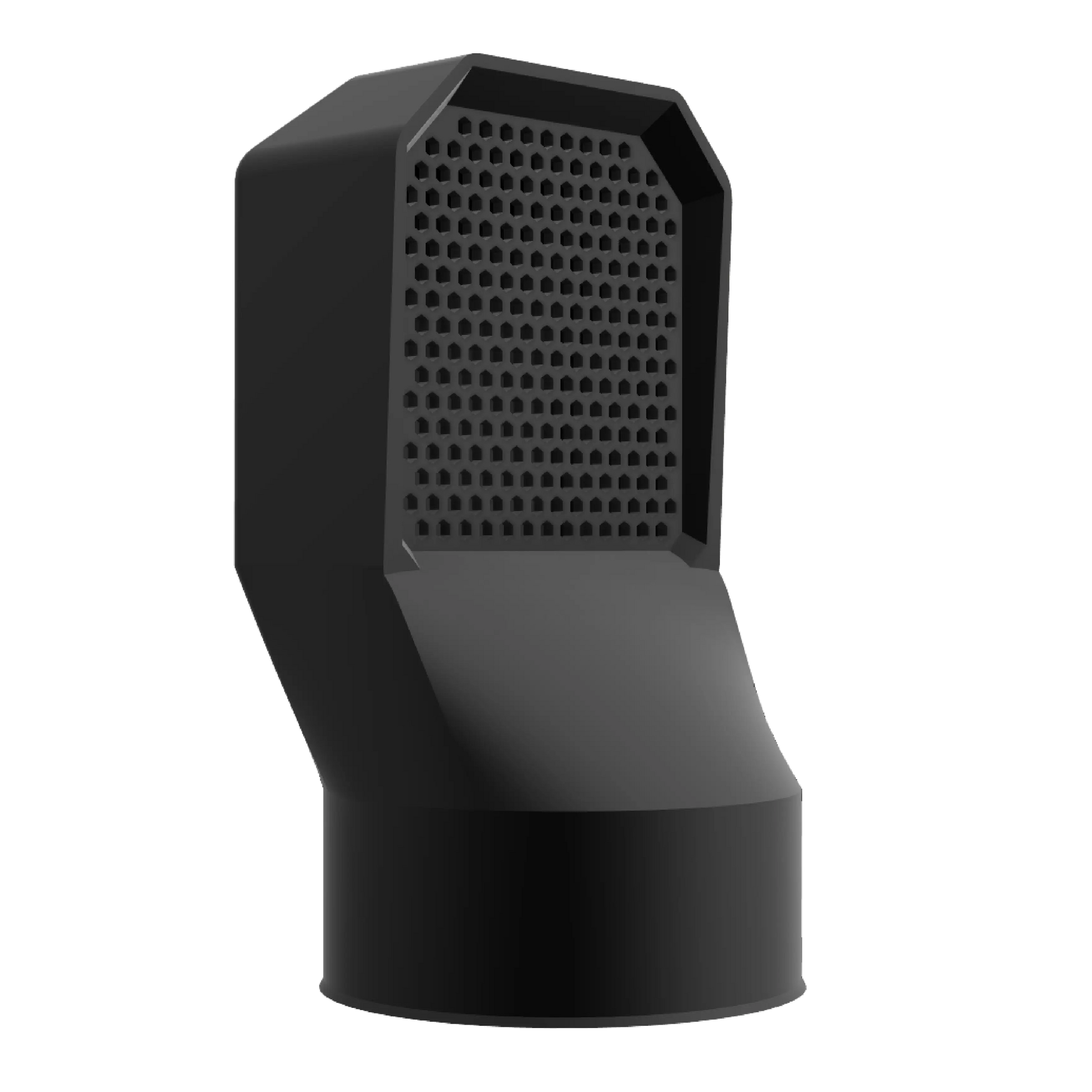 Grille d'aération noire pour vide sanitaire Ø 100 mm