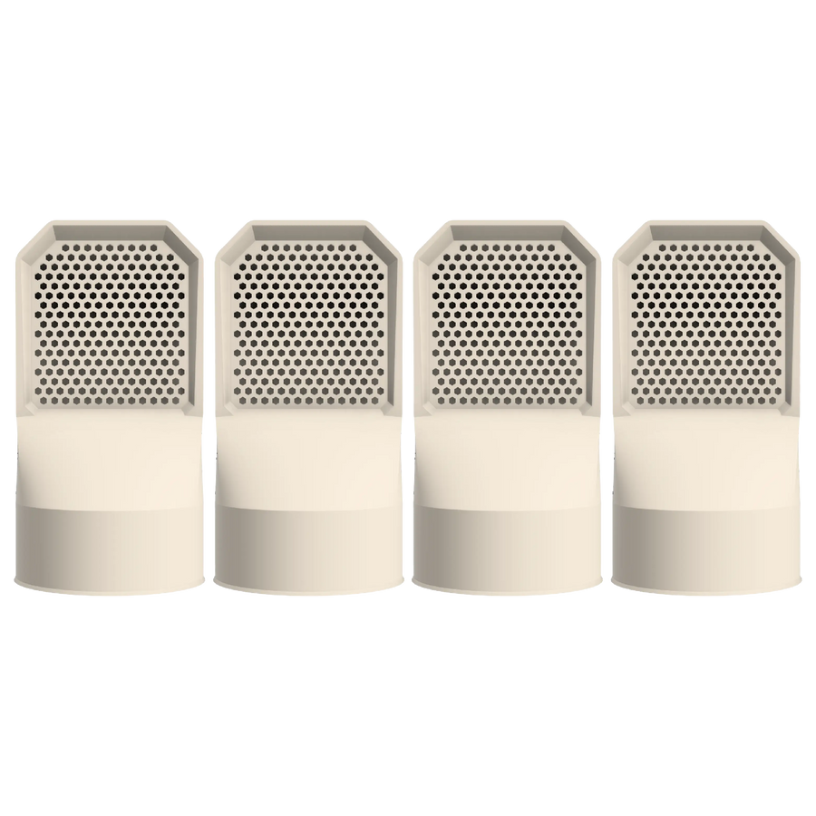 Aérateur de vide sanitaire 3DMatch, teinte Beige, lot de 4