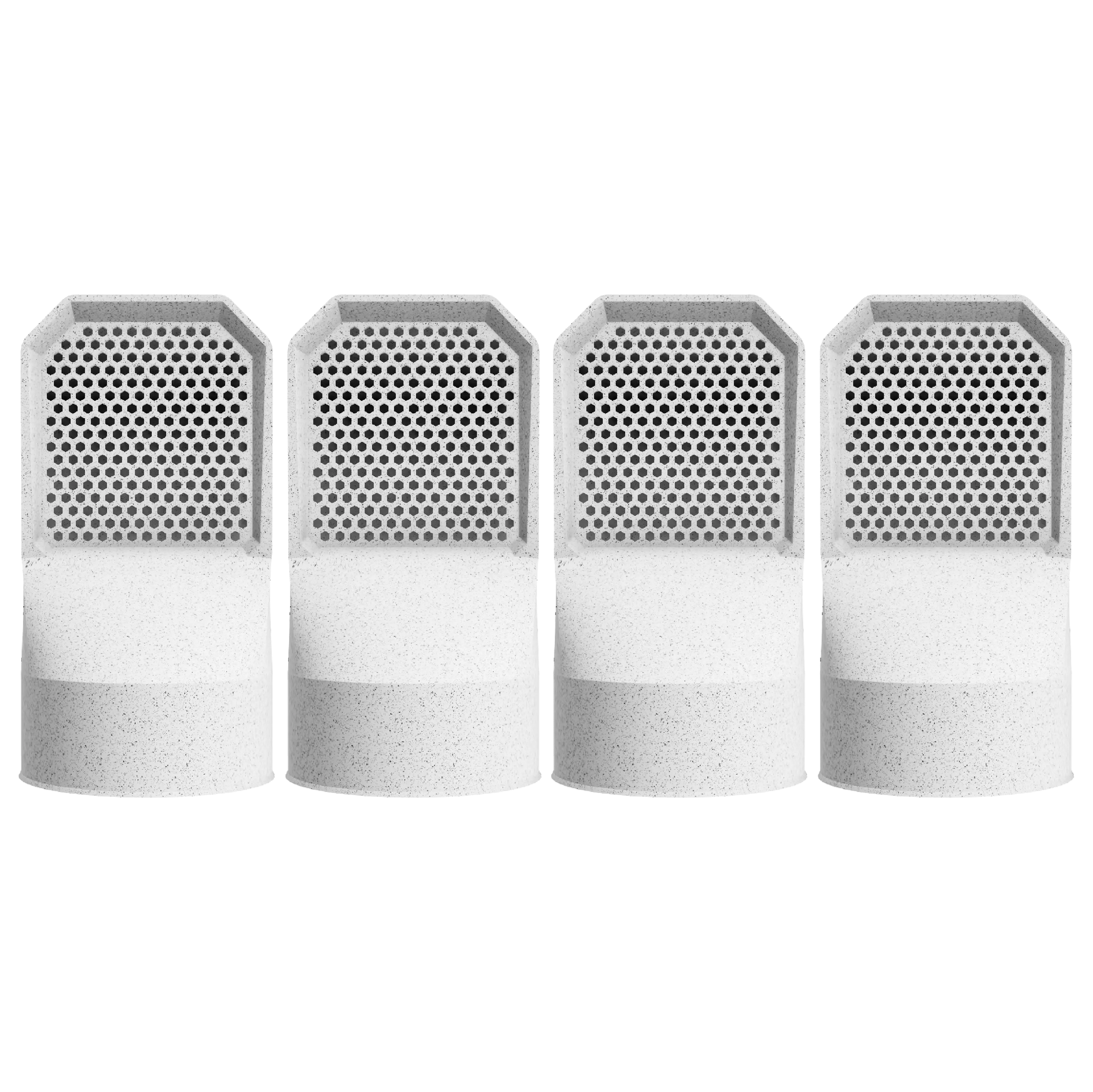 Lot de 4 grilles d'aération effet marbre pour vide sanitaire Ø 100 mm