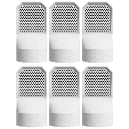 Lot de 6 grilles d'aération effet marbre pour vide sanitaire Ø 100 mm